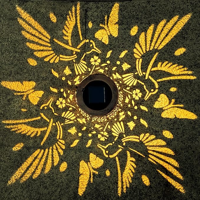 Solar Lanterns Outdoor Waterproof Hummingbird Garden Decor Birthday Gifts for Women Mom Grandma Hanging Solar Lights Lantern Metal Decoration Outside for Yard, Patio, Backyard, Porch