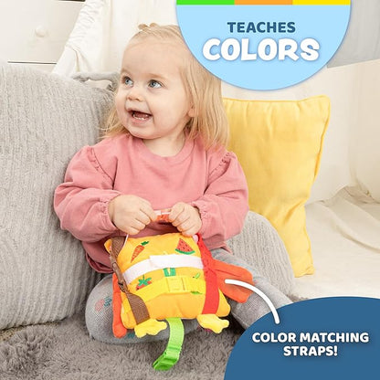 Buckle Toys - BokBok Chicken - Learning Activity Toddler Plane Travel Essential Toy - Develop Motor Skills and Problem Solving