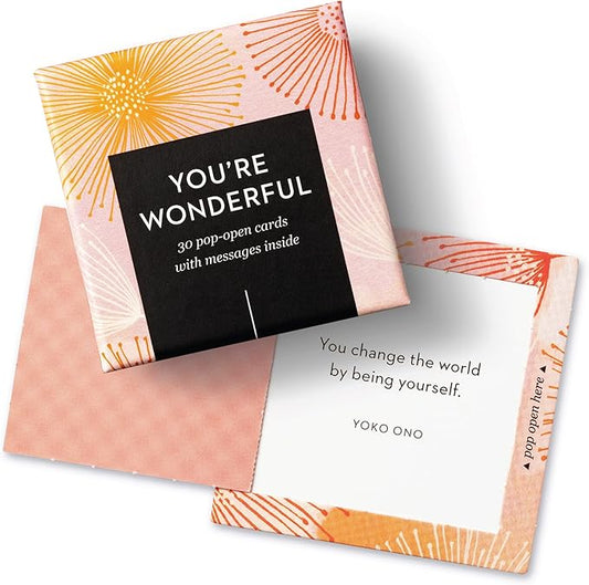 Compendium ThoughtFulls Pop-Open Cards — You’re Wonderful — 30 Pop-Open Cards, Each with a Different Inspiring Message Inside