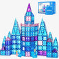 Ice Castle Magnetic Tiles-Sparkling Building Blocks, 3D Educational Toys for Kids, Construction STEM Toys for 3 4 5 6 7 8 Year Olds, Birthday Gift for Boys and Girls