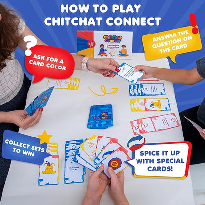 Chitchat Connect Conversation Game | Break The Ice Game for Therapy & Play | Counseling Office Must-Have | Ideal for Therapists & Parents | Build Communication & Social Skills for Teens & Kids