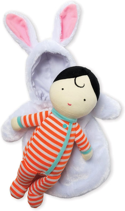 Manhattan Toy Snuggle Baby Doll & Hooded Bunny Sleep Sack