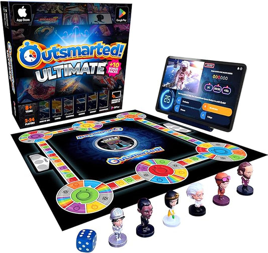 Outsmarted Ultimate Edition - 10 Exciting Bonus Categories | Kids, Teens & Adults | Next-Level Game Night for Family & Friends | 2–24 Players | Age 8+ | 10,000+ Questions | 2025 Edition