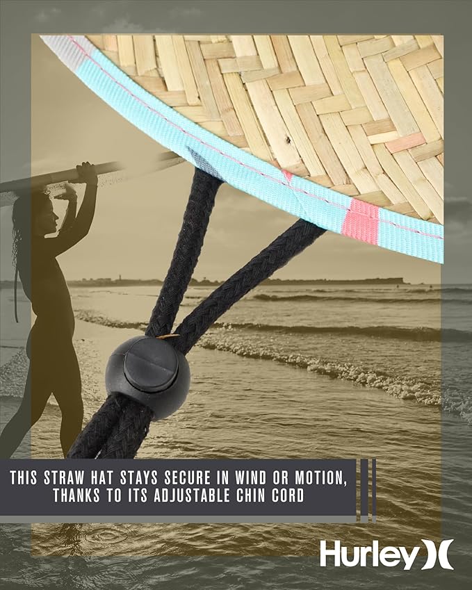 Hurley Men's Straw Hat - Bayside Lifeguard Straw Sun Hat