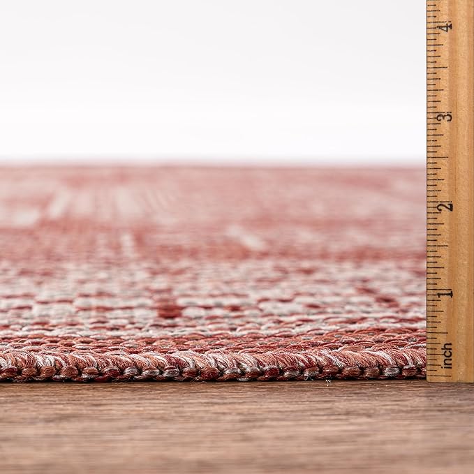 Keen Home Design Terrace Outdoor Runner Rug - 2x12 Washable Indoor/Outdoor Rug for Patio, Kitchen, Balcony, Beach, Garden, Deck and Porch, Size: 2'2"x11'10"