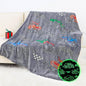 Kids Boys Truck Toys Car Blanket Gifts - Glow in The Dark Fleece Throw Blanket for Couch Bed Sofa Room Decor Birthday Christmas Easter 50" x 60"