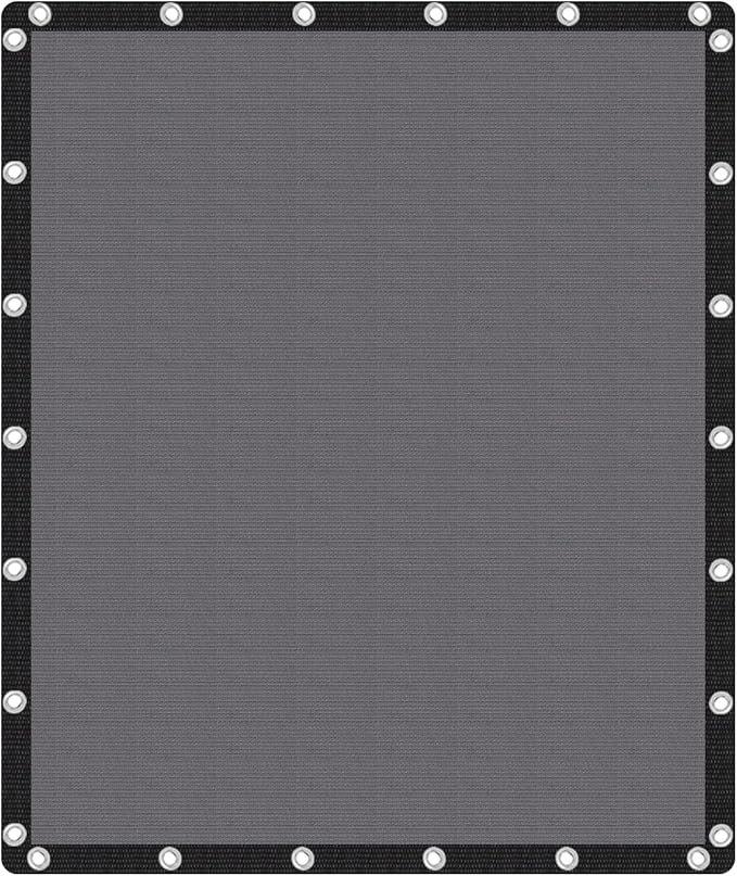 VICLLAX Shade Fabric Sun Shade Cloth Privacy Screen with Grommets for Patio Garden Pergola Cover Canopy 10x12 FT, Grey