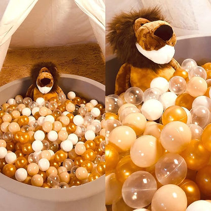 Realhaha Ball Pit Balls 50 100 200 500 Play Balls Plastic Balls for Baby Girls Toddlers Kids Play Tent Pool Playhouse Playpen Party Decoration