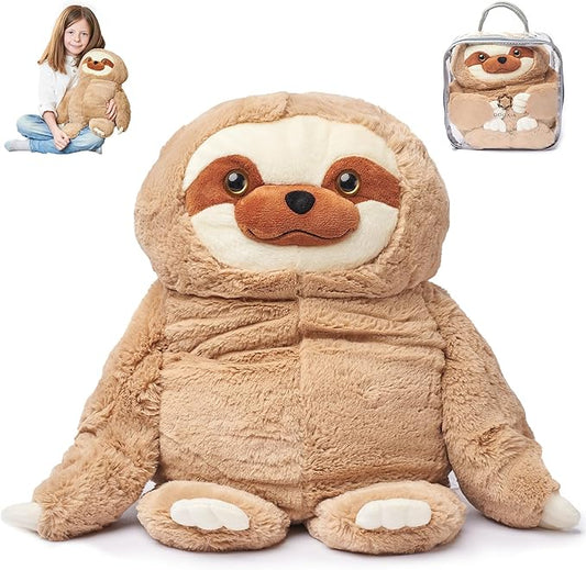 ODOXIA Big Weighted Animals for Anxiety 5lb Sloth | Stuffed Weighted Plush for Kids, Adults | Weighted Stuffed Animals | Weighted Plushies | Weighted Plushie