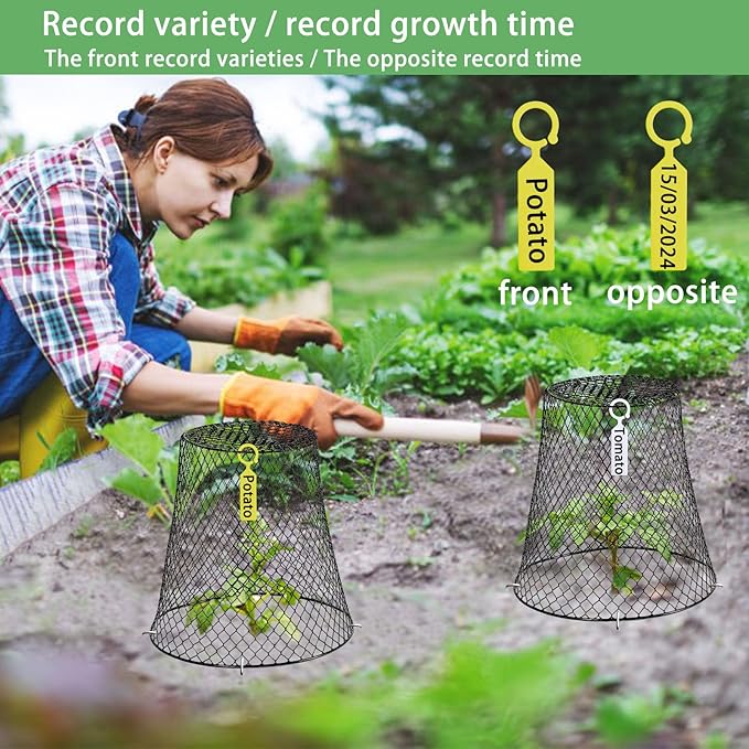 Garden Cloches for Plants, Sapbontchi Chicken Wire Plant Covers Plant Protectors from Animals Plant Protector Metal Plant Cages to Keep Rabbits Out Bunnies Chicken Squirrels Bird Out