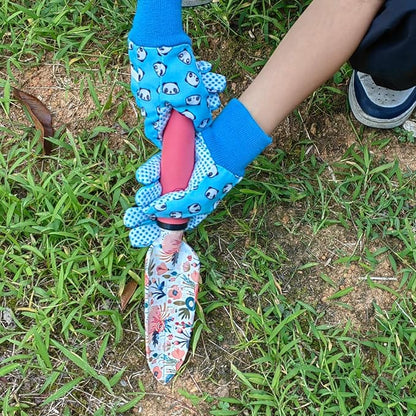 Kids Gardening and Garden Gloves for Toddler,Children's Yard Work Glove,Gift,Cute Pattern,Age3-8