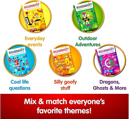 SUSSED The Wacky ‘What Would You Do’ Travel Card Game - Social Fun for Kids and Teens - Fun Boo Basket Stuffer for Families - Ages 7+ - Orange Pack