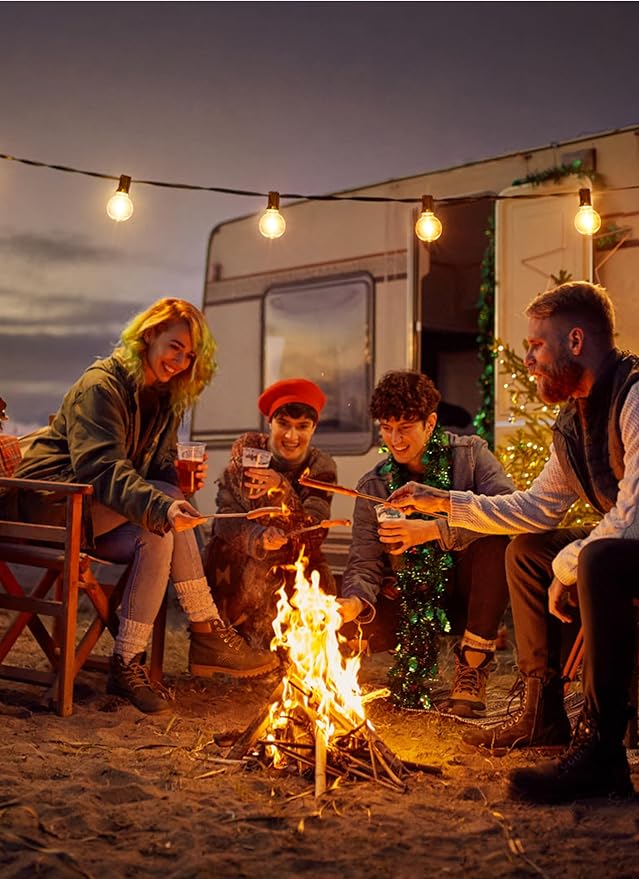 Brightown G40 Led Replacement Light Bulbs, 1W Shatterproof Globe Plastic Bulb Fits E12 or C7 Candelabra Screw Base, 1.5 Inch Dimmable Light Bulbs for Indoor Outdoor Patio Decor, Warm White, 50 Pack