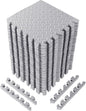 20 Tiles 12x12x1 Inch EVA Thick Interlocking Foam Floor Tiles Puzzle Exercise Mat Foam Mats for Pets Boys Girls Classroom Nursery Gym(Grey)