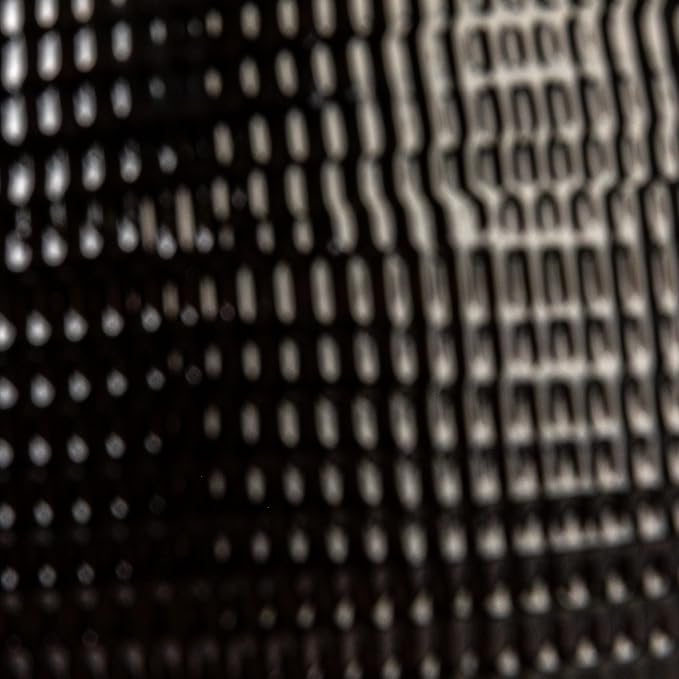 Creative Co-Op Coastal Embossed Textured Stoneware Planter, Black