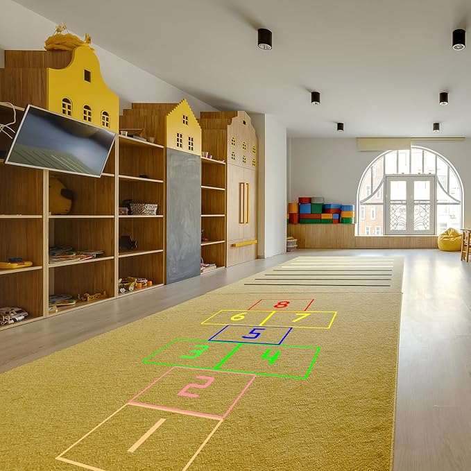 6 Rolls 156 Feet Carpet Marker Strips for Classroom Back to School Decorations Nylon Carpet Strip for School Preschool Supplies Daycare Office (Black)