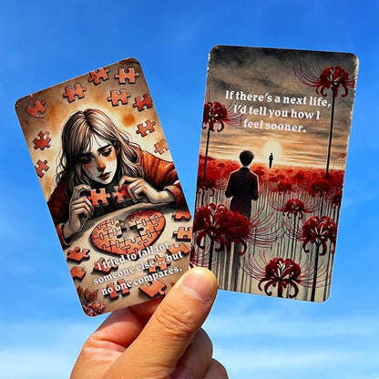 DPEHAKMK Unspoken Truth Oracle Deck, Oracle Cards for Beginners, 54 Card Deck Love Relationship and Shadow Work Oracle Cards for Love, Breakups, Inner Healing & Emotional Clarity