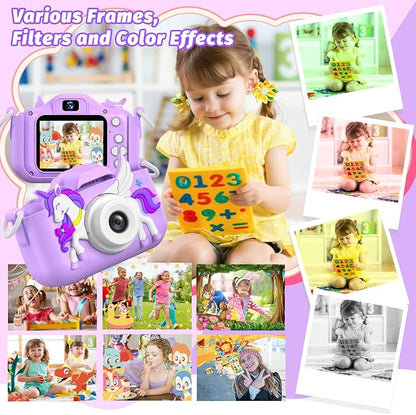 Kids Camera Toy, masterbee Children Camera Toys for Kid Age 3-12, Christmas/Birthday Gifts for Girls, 1080P HD Video Kids Digital Camera, Gift for 3 4 5 6 7 8 9 10 11 12 Year Old Girl