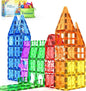 60 PCS Magnetic Building Tiles Kids Toys STEM Magnetic Blocks Sensory Toys Kids Games Magnet Building Toy for Boys and Girls Aged 3+, Kid Brain Development Preschool Kindergarten Toddler Toy