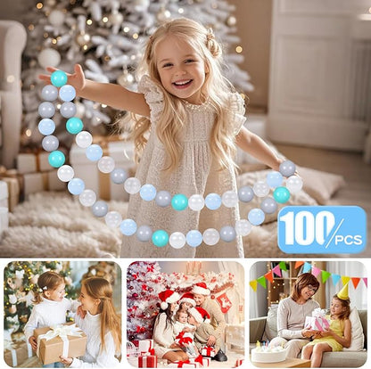 GOGOSO Playpen Balls for GirlsToddlers for Playhouse, Baby Pool, Play Ball Fun Centers, for Babies, Kids, Toddlers 1-3, Phthalate Free BPA Free 100pcs