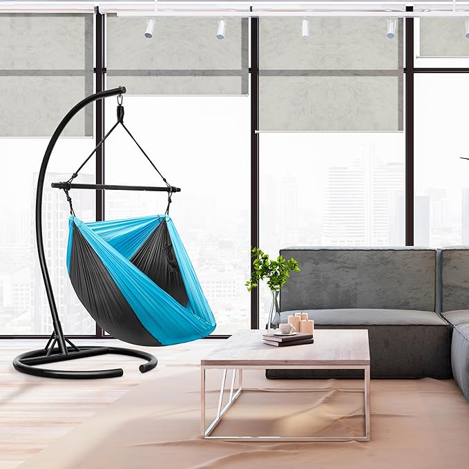 Sorbus Hanging Hammock Chair - Tree Pod Sensory Swing - Outdoor Camping Cacoon Chair - Collapsible and Lightweight Swings - Swinging Rocker Chairs for Camp, Travel, Hiking, Tent, Porch (500 lb Max)