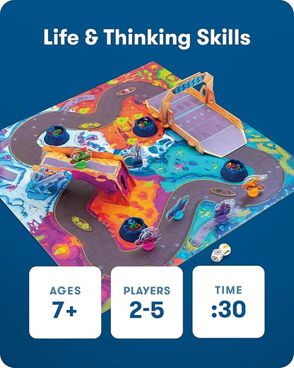 SimplyFun Crystal Cup Rally - Educational Kids Game - Develops Reasoning Skills, Planning, & Strategic Thinking - 2-5 Players, Ages 7 & Up