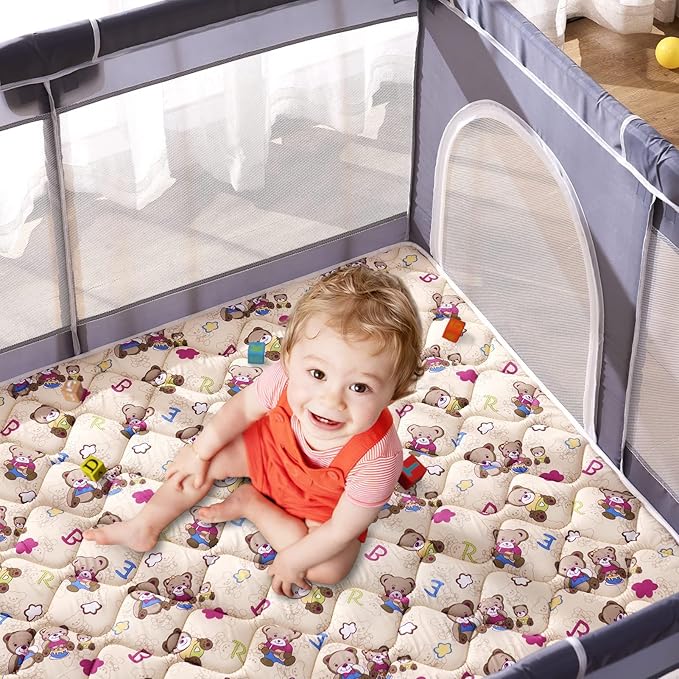 Baby Play Mat - 79" X 71",Premium Thicker Foam One-Piece Crawling Mat, Machine Washable, Extra Large Anti-Slip Activity Playmat for Babies, Toddlers & Infants