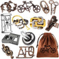 12 PCS Brain Teaser Puzzles Metal Puzzle Logic Metal Puzzle for Adult Lock Puzzles Gift for Adults Teenagers Kids