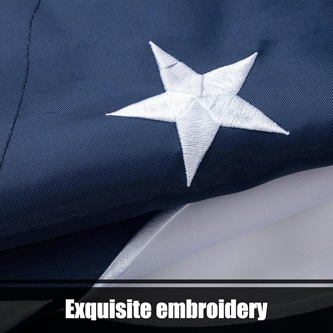 TOPFLAGS Ohio Flag 3X5 Outdoor OH Flag Double Sided Embroidered Longest Lasting Heavy Duty Polyester Stronger Brass Grommets 2 Stitched Hemming Perfect for Outside