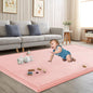 Baby Play Mat for Floor Tummy Time Mat Nursery Rug Muscle Area Rug Playroom Tatami 79"x138" Memory Foam 1.3" Thick Crawling For Babies,Toddlers, Infants, Kids,Floor(Pink)