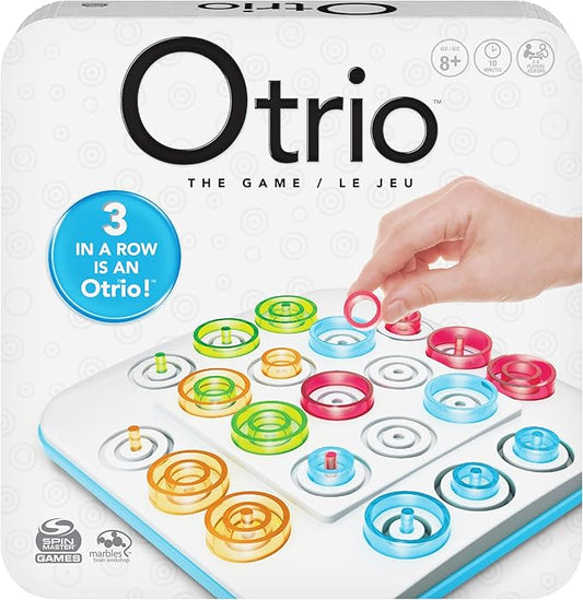 Spin Master Games, Otrio Strategy-Based Board Game, Classic Game, Advanced Tic Tac Toe STEM Activity, 2 Players, for Ages 8 & Up