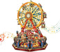 DIY 3D Wooden Puzzle Ferris Wheel Music Box Kit with LED,Rotating Mechanical Model Building Kit,Birthday for Family Friends - Century Ferris Wheel(SQ-69)