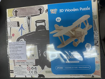 Georgie Porgy 3D Wooden Puzzles, DIY Models Kits for Kids, Dinosaur Animal Airplane Car Woodcraft Construction Toy DIY Projects (Airplanes Off-Road Vehicle Cars Yacht)
