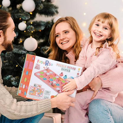 STEM Logic Road Builder Toys: Board Games Toys for 5 Year Old Kids Montessori Brain Teaser Puzzles Educational Learning Activities Toy for Kid Ages 3 4 6-8 12 Boys Girls Gifts (Pink)