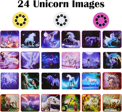 Georgie Porgy Children Projector Toys Educational Science Set Wall Ceiling Tent Torch Flashlight for Kids Gifts for Boys Girls (Unicorn)