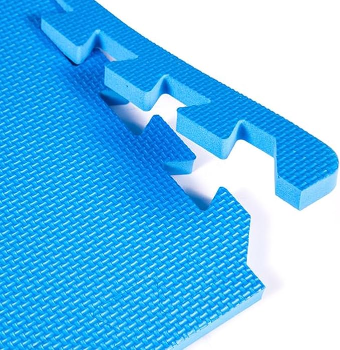 FlooringInc's Rainbow & Natural Harmony Playmat - Kid Safe Foam Floor Tiles with Removable Edges - 2'x2', 1/2" Thick (Rainbow, 12 Tile Pack)