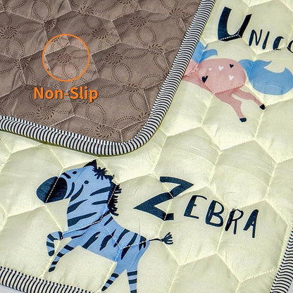 Baby Play MAT 59" X 59", Soft Thickened Anti-Slip Baby Mat for Floor Playpen, Foldable and Machine Washable Baby Crawling Mat