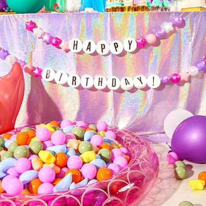 GOGOSO Ball Pit Balls Stars Moon Shapes Plastic Pitballs for Toddler Play Tent Baby Photo Props Kids Pool Water Toys Kiddie Pool Party Decor,Orange Green Blue,100pcs