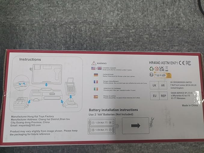 Kids Cash Register Toy Playset, Toddler Prentend Play Store with Real Calculator Cash Register with Scanner/Credit Card/Play Money/Food, Learning Toys for Boys Girls Toddlers(Pink)