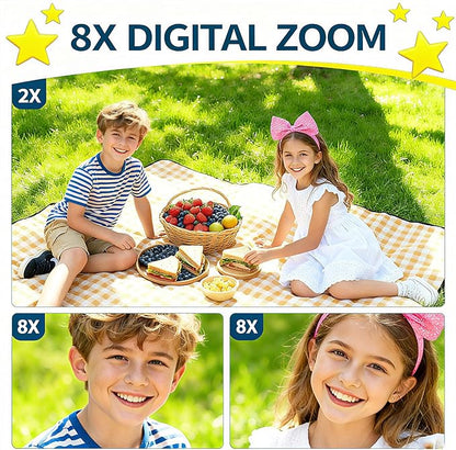 Kids Camera Toys Gifts Christmas Birthday Festival for Boys Age 3 4 5 6 7 8 9 10 Year Old Boy Toys HD Digital Video Toddler Camera with 32GB SD Card(Blue)