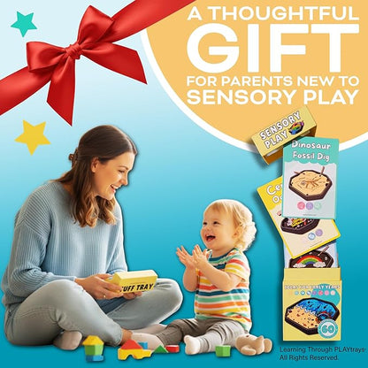 60 Sensory Play Idea Cards – Creativity for Kids Sensory Bin & Tuff Tray Activities | Preschool & Toddler Learning, Montessori, Homeschool & Classroom STEM Resource – by Learning Through PLAYtrays