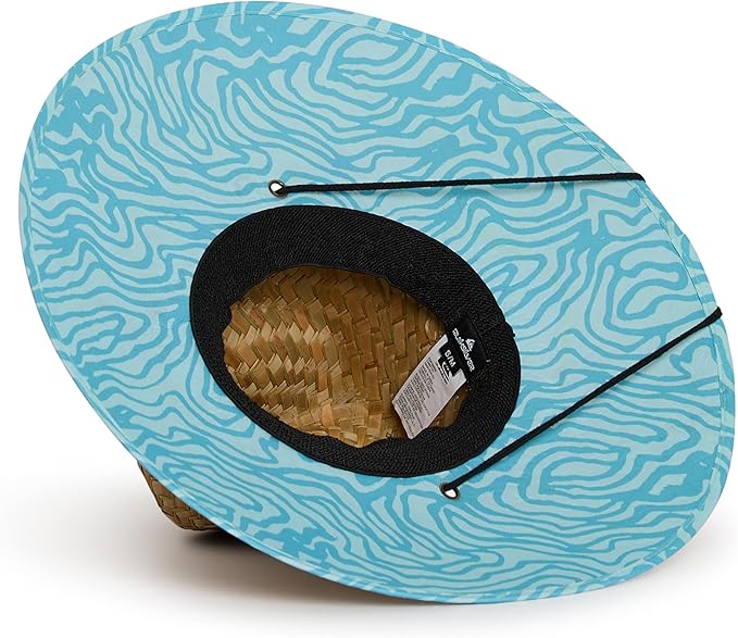 Quiksilver Men's Wide Brim Outdoor Lifeguard Straw Sun Hat
