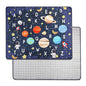 Baby Play Mat for Floor, GFU Non-Slip 71x59 Thick One-Piece Infants Playpen Crawling Mat Blue, Foldable and Machine Washable for Boys
