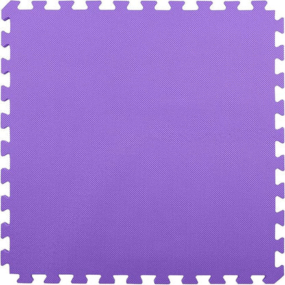 FlooringInc's 1/2" Soft Non-Toxic Baby Play Mat, Toddler Playmat, Colorful Puzzle PlayMat, Floor Mats for Kids & Babies, EVA Foam Interlocking Tiles for Nursery & Playroom | Purple, 4 Tiles, 16 Sq/Ft