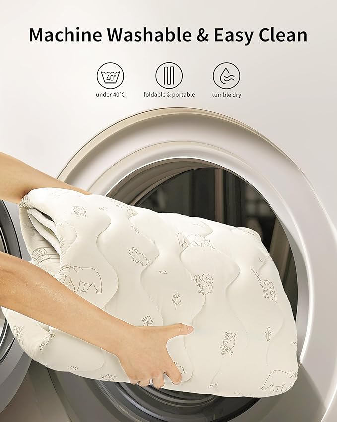 Baby Play Mat, Soft Foam Floor Mats for Babies, Tummy Time Activity Gym Rug, Infant and Toddler Essentials for Playpen 47"x47", Nursery, Outdoor Yard, Portable Foldable Puzzle Mat (Forest Beige)