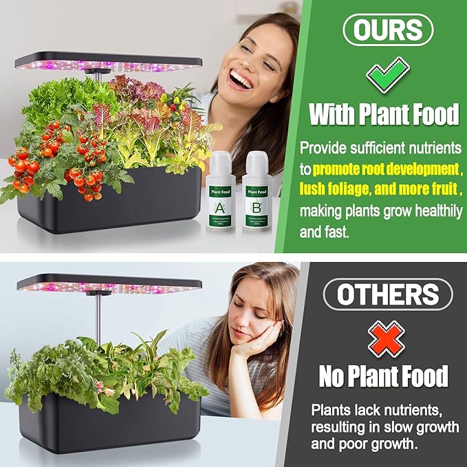 212pcs Hydroponic Pods for Aerogarden - Seed Starter Grow Sponges Sprout kit for Grow Anything with Plant Food, Growing Sponge, Plant Basket, Compatible with Most Indoor System