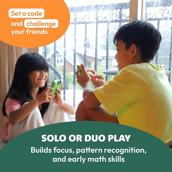 GiiKER Super Decoder, 600-Level Code-Breaking Puzzle Game for 1-2 Players, Handheld Games for Kids and Adults, Birthday Gift for Boys and Girls, Travel Games for Road Trip