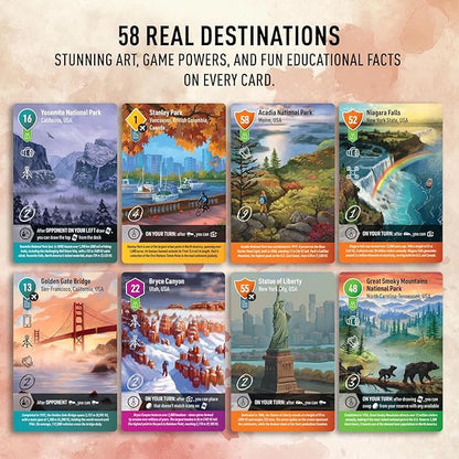 Photo Tour: North America – Family Board Game for Kids and Adults | Travel Strategy Game | Ages 8+ | Easy to Learn | 1–5 Players | Fun for Game Night & Educational Play
