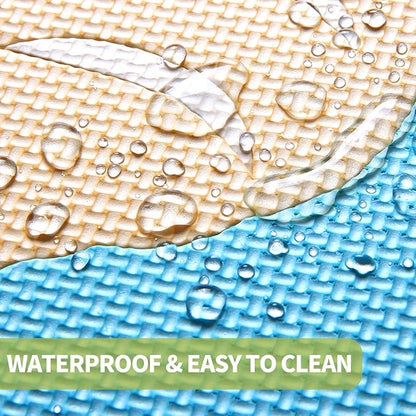 Coolcandy Baby Play Mat, 25Pcs Interlocking Puzzle Floor Mat, with Safety Fence - 0.4" Thick Non-Toxic EVA Foam Play Mat, for Infants & Toddlers 3-36 Months, Soft Puzzle Tiles for Play Areas