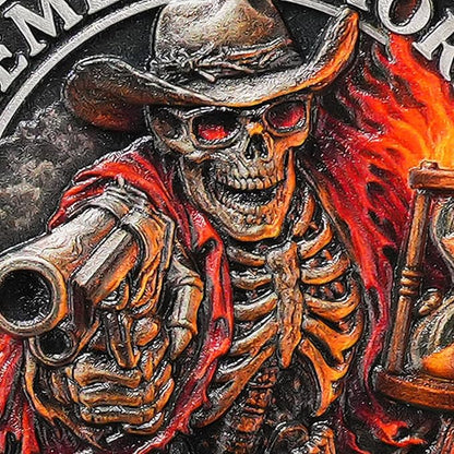 AtSKnSK Memento Mori Coin Momento Mori Coin Skull Coin Stoic Gifts Memento Mori Calendar Living Memento Mori Amor Fati Coin (Musketeer Skull)